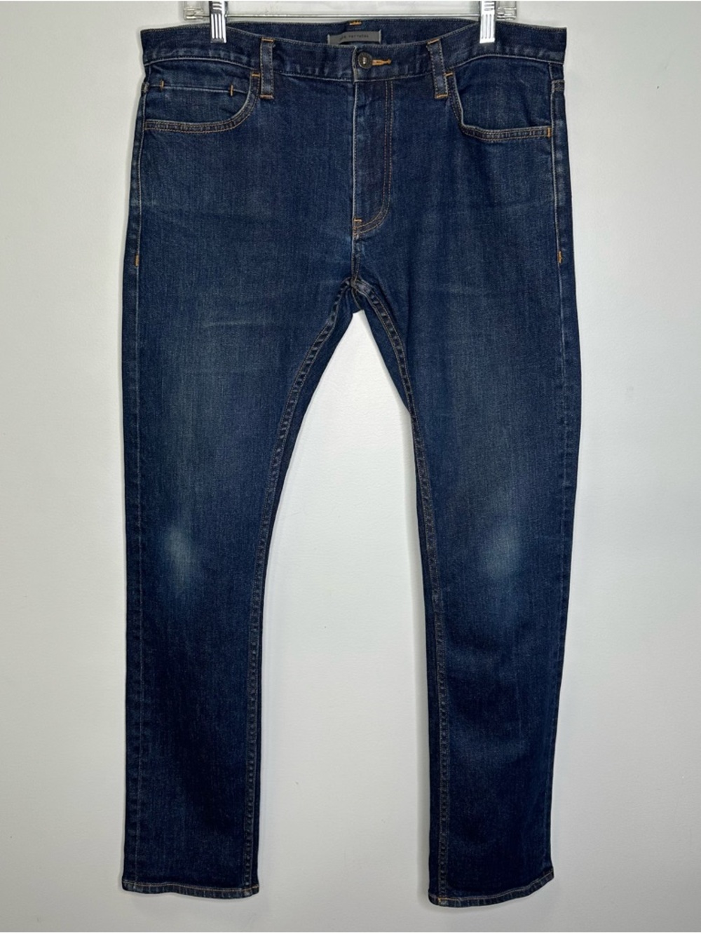 John Varvatos Selvedge Woodward Regular Straight Leg Blue Jeans Size 34 $298